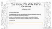 The Mouse Who Woke Up For Christmas