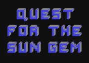 Quest for the Sun Gem